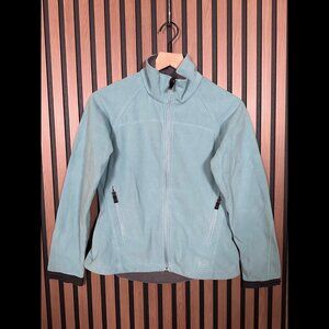 REI Sweater Small Womens Blue Fleece Thermal Full Pocket Zip